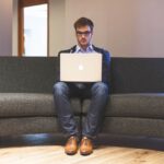 man, laptop, businessman