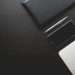 office, desk, smartphone